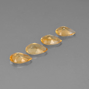 Citrine Gemstone in 7.9 x 5.1 mm Size for Sale, Citrine Stone in Yellow Golden Color