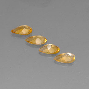 Citrine Gemstone in 7.9 x 5.1 mm Size for Sale, Citrine Stone in Yellow Golden Color