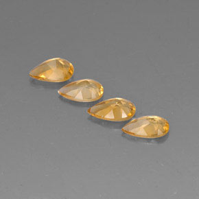 Citrine Gemstone in 7.8 x 5.1 mm Size for Sale, Citrine Stone in Yellow Golden Color