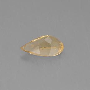 Citrine Gemstone in 8 x 5.2 mm Size for Sale, Citrine Stone in Yellow Golden Color