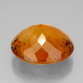 Citrine Gemstone in 15.9 x 14 mm Size for Sale, Citrine Stone in Yellow Orange Color