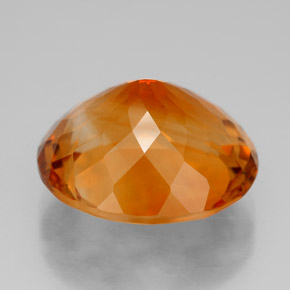 Citrine Gemstone in 15.7 x 14 mm Size for Sale, Citrine Stone in Yellow Orange Color