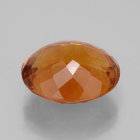 Citrine Gemstone in 14.6 x 13.1 mm Size for Sale, Citrine Stone in Yellow Orange Color