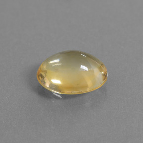 3.21 ct Gold Citrine Stone, Natural Citrine in Oval Cabochon Shape for Sale
