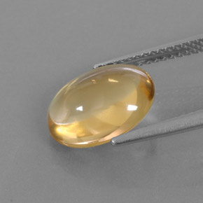 Citrine Gemstone in 12 x 10 mm (calibrated) Size for Sale, Citrine Stone in Yellow Golden Color