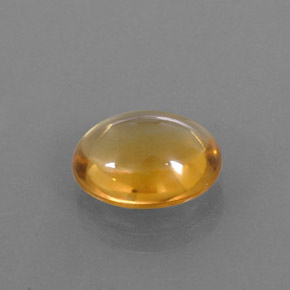 2.94 ct Gold Citrine Stone, Natural Citrine in Oval Cabochon Shape for Sale