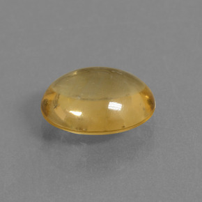 2.65 ct Gold Citrine Stone, Natural Citrine in Oval Cabochon Shape for Sale