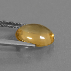 Citrine Gemstone in 10.6 x 8.6 mm Size for Sale, Citrine Stone in Yellow Golden Color