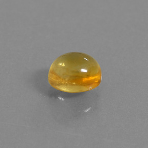 2.48 ct Gold Citrine Stone, Natural Citrine in Oval Cabochon Shape for Sale