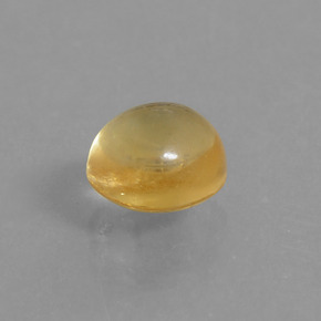 1.71 ct Yellow Citrine Stone, Natural Citrine in Oval Cabochon Shape for Sale