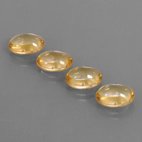 8.20 ctw Golden Citrine Stones, Natural Citrine in Oval Cabochon Shape for Sale