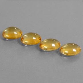 8.95 ct Gold Citrine Gemstone, Citrine Gem in Oval Cabochon Shape for Sale.