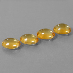 8.95 ct Gold Citrine Stone, Natural Citrine in Oval Cabochon Shape for Sale