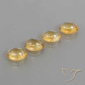 Citrine Gemstones in 10 x 8 mm (calibrated) Size for Sale, Citrine Stones in Golden Orange Color