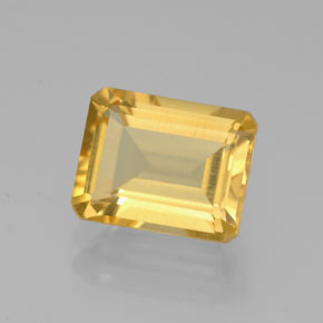 2.23 ct Yellow Citrine Stone, Natural Citrine in Octagon Facet Shape for Sale