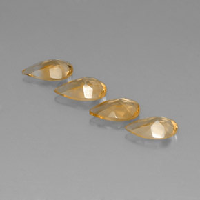 Citrine Gemstone in 7.9 x 5 mm Size for Sale, Citrine Stone in Yellow Golden Color