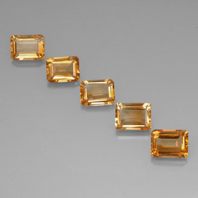 Golden-Brown Citrine Gem - 1.5ct Octagon Facet (ID: 323824)
