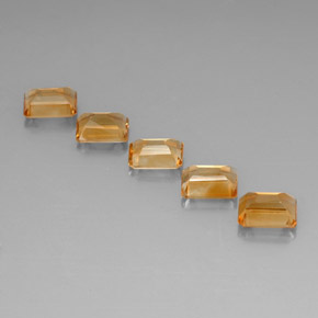 Citrine Gemstones in 8 x 6 mm (calibrated) Size for Sale, Citrine Stones in Golden-Brown Color