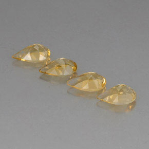 Citrine Gemstone in 7.9 x 5 mm Size for Sale, Citrine Stone in Yellow Golden Color