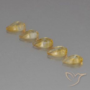 Citrine Gemstones in 8 x 5 mm (calibrated) Size for Sale, Citrine Stones in Golden Color