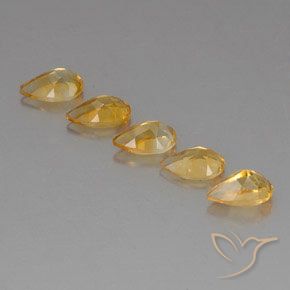 Citrine Gemstones in 8 x 5 mm (calibrated) Size for Sale, Citrine Stones in Top Gold Color