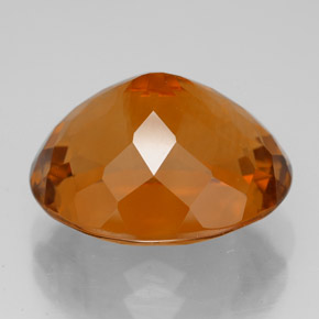 Citrine Gemstone in 15.3 x 13 mm Size for Sale, Citrine Stone in Yellow Orange Color