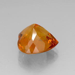Citrine Gemstone in 13.7 x 13.2 mm Size for Sale, Citrine Stone in Yellow Orange Color