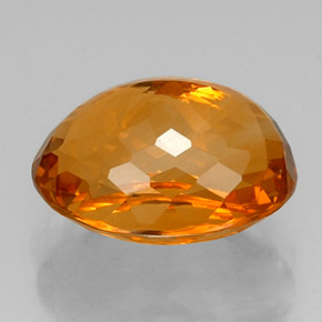 Citrine Gemstone in 18 x 13 mm (calibrated) Size for Sale, Citrine Stone in Yellow Orange Color