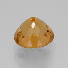 Citrine Gemstone in 10 mm (calibrated) Size for Sale, Citrine Stone in Yellow Golden Color