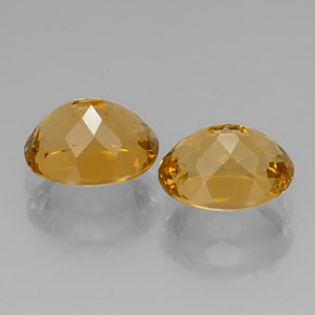 Citrine Gemstone in 11 x 9 mm (calibrated) Size for Sale, Citrine Stone in Yellow Golden Color