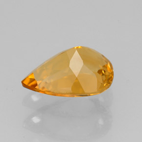 Citrine Gemstone in 9.4 x 7 mm Size for Sale, Citrine Stone in Yellow Golden Color