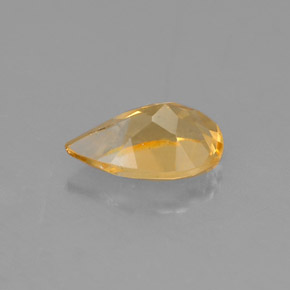 Citrine Gemstone in 8.1 x 5 mm Size for Sale, Citrine Stone in Yellow Golden Color