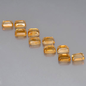 Citrine Gemstone in 6 x 4 mm (calibrated) Size for Sale, Citrine Stone in Yellow Golden Color