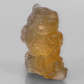 Citrine Gemstone in 26.2 x 21.3 mm Size for Sale, Citrine Stone in Yellow Golden Color