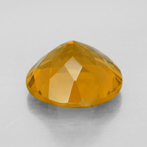 Citrine Gemstone in 12 mm (calibrated) Size for Sale, Citrine Stone in Yellow Golden Color