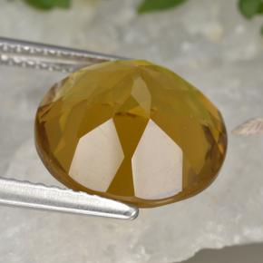 Citrine Gemstone in 12 mm (calibrated) Size for Sale, Citrine Stone in Brownish Golden  Color