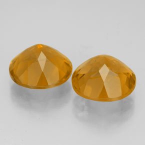 Citrine Gemstone in 9 mm (calibrated) Size for Sale, Citrine Stone in Yellow Golden Color