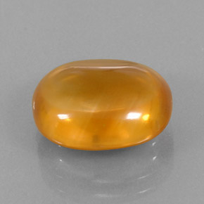 7.81 ct Orange Citrine Stone, Natural Citrine in Oval Cabochon Shape for Sale