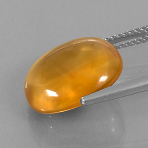 Citrine Gemstone in 14 x 12 mm (calibrated) Size for Sale, Citrine Stone in Yellow Orange Color