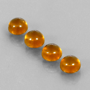 Citrine Gemstone in 6 mm (calibrated) Size for Sale, Citrine Stone in Golden Color