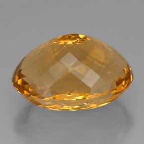 Citrine Gemstone in 26.9 x 19.7 mm Size for Sale, Citrine Stone in Yellow Golden Color