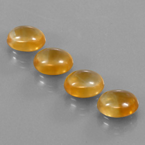 Medium Orange Цитрин Камень - 3.1ct Овал Кабошон (ID: 331755)