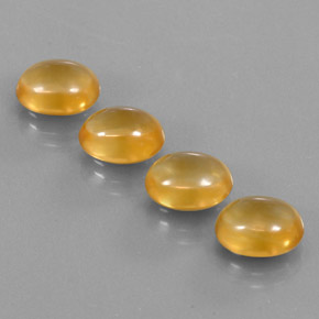 Orange-Gold Цитрин Камень - 2.9ct Овал Кабошон (ID: 331756)