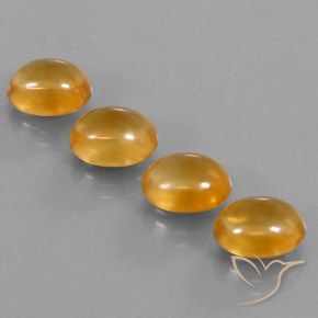 Citrine Gemstones in 10 x 8 mm (calibrated) Size for Sale, Citrine Stones in Orange-Gold Color