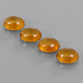 Deep Orange-Gold Citrine Gem - 2.7ct Oval Cabochon (ID: 331760)