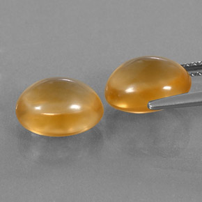Citrine Gemstone in 10 x 8 mm (calibrated) Size for Sale, Citrine Stone in Yellow Orange Color