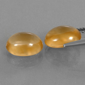 Citrine Gemstone in 10 x 8 mm (calibrated) Size for Sale, Citrine Stone in Yellow Orange Color