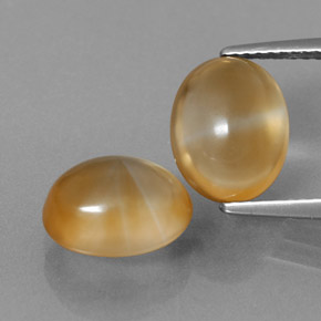 Medium Orange Citrine Gem - 3ct Oval Cabochon (ID: 331807)