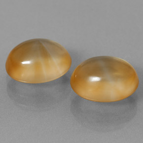 5.96 ctw Golden Citrine Stones, Natural Citrine in Oval Cabochon Shape for Sale