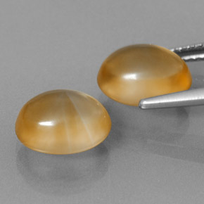 Citrine Gemstones in 10 x 8 mm (calibrated) Size for Sale, Citrine Stones in Medium Orange  Color